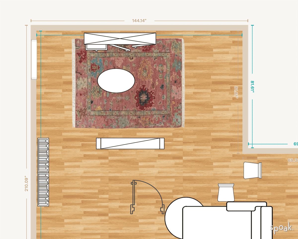TV Room Plan designed by Lexi Emmi
