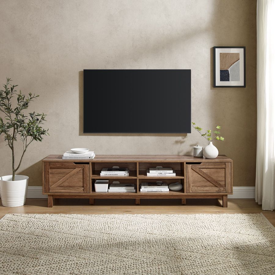 Rustic Barn Door TV Stand for TVs up to 80" added by KATHERINE ECK