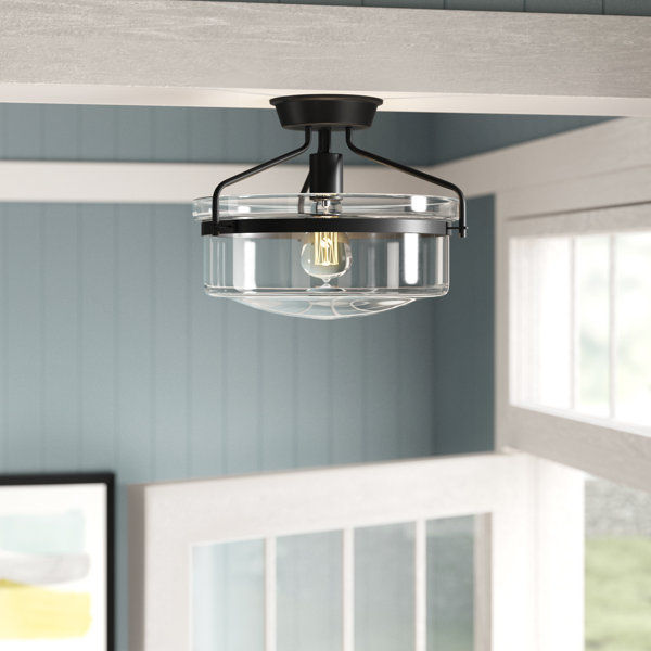 Andres Glass Semi Flush Mount added by Rescued Room Design