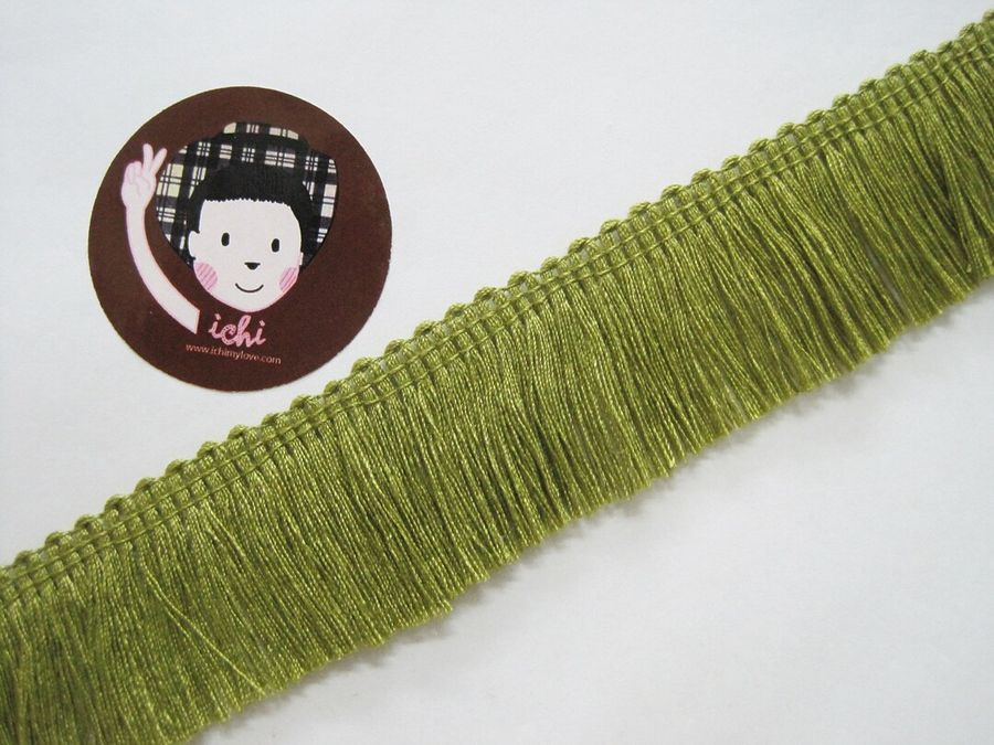 5 Yards Olive Drab Green Cotton Tassel Trim Green Trim Green - Etsy added by Piper Stromatt