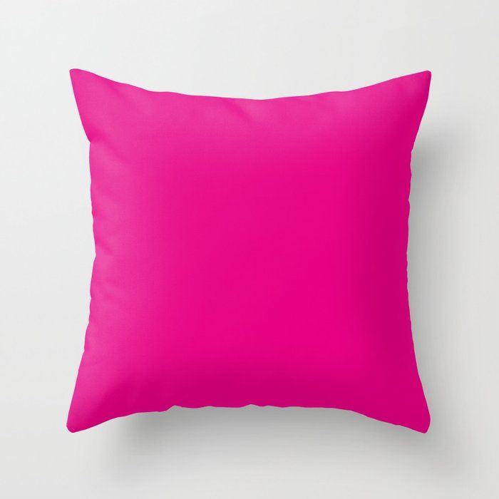 Fuchsia Pink Throw Pillow by Moonshine Paradise added by Ashley Genard