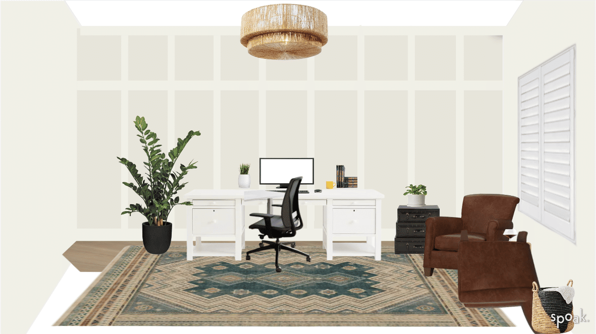 Gray Office Ideas designed by Jennifer Malinas