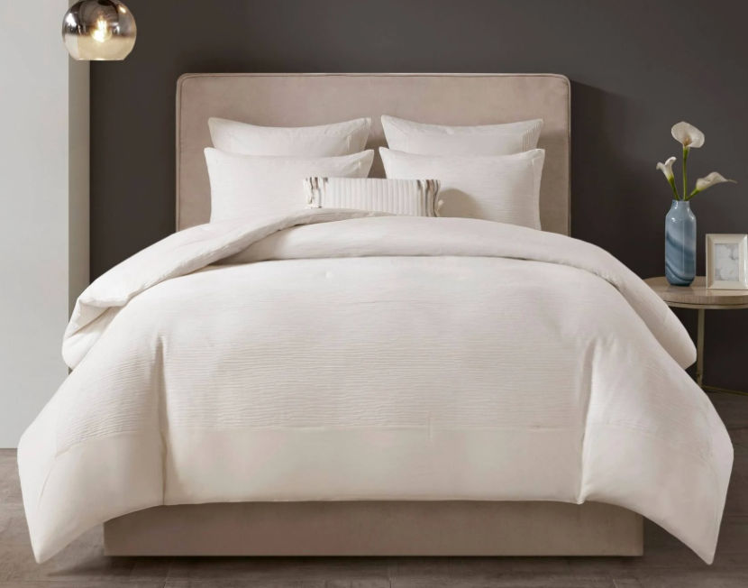 N Natori Hanae Cotton Blend Yarn Dyed 3 Piece Comforter Set 2-Color Option - Bed Bath & Beyond - 23553364 added by Heidi Sheridan