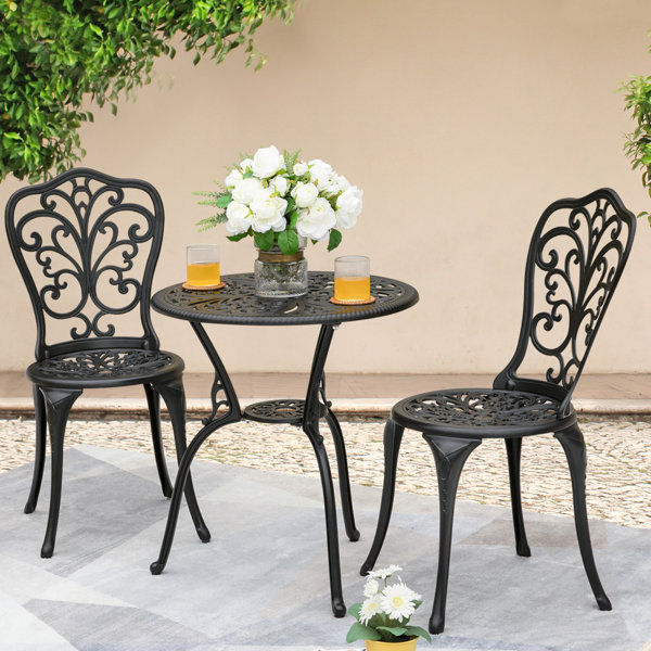 Hopwood 2 - Person Aluminum Bistro Set added by Erica Ramon