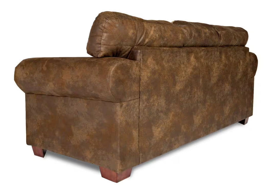 American Furniture Classics Sierra Lodge 88 in. Brown/Rust Microfiber 4-Seater Queen Sleeper Sofa Bed with Removable Cushions 8505-10 - The Home Depot added by Ann Le