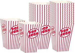 Movie Night Popcorn Boxes for Party (20 pack) - Paper Popcorn Buckets - Red and White Popcorn Bags for Popcorn Machine, Movie Theater Decor Popcorn Container, Carnival Circus Party Popcorn Bowl added by Piper Stromatt