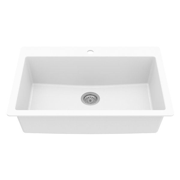 Karran Quartz 33'' X 22'' Large Single Bowl Drop-in Kitchen Sink added by Lindsay Schultz