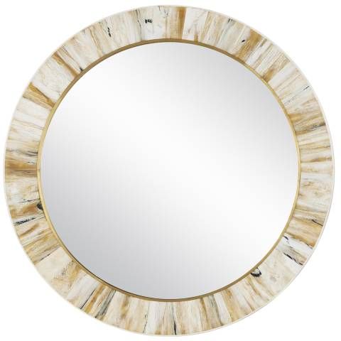 Niva Round Wall Mirror - #259T5 | Lamps Plus added by Mackenzie Adams