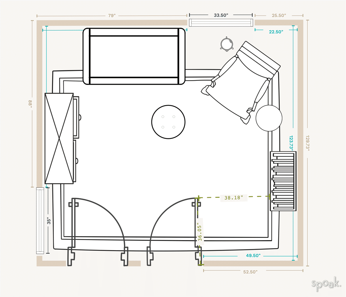 Nursery Plan designed by Courtney Miller