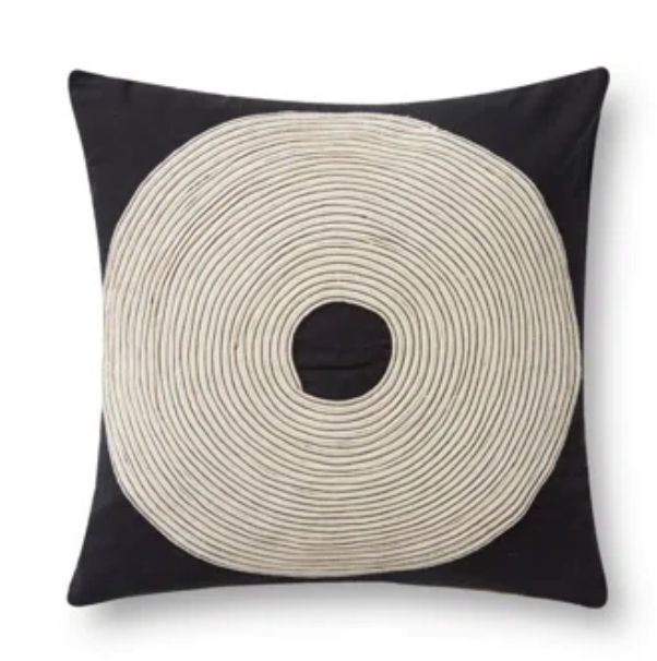 AllModern Rosena Black / Natural 18" X 18" Pillow | Wayfair added by Auberon Shull