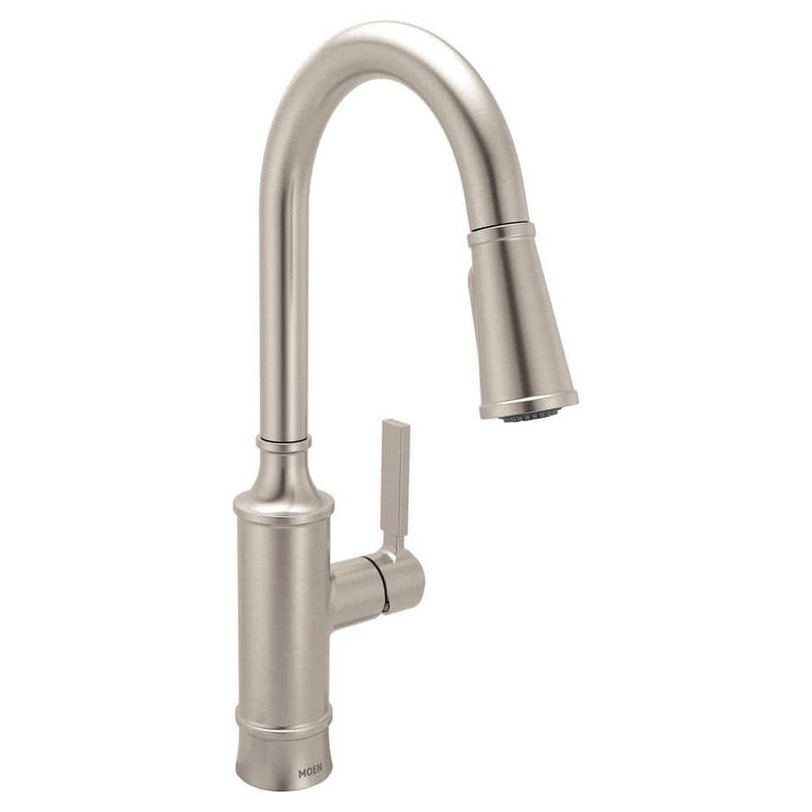 MOEN Gilden Single Handle Pull-Down Sprayer Kitchen Faucet with Reflex and Power Boost in Spot Resist Stainless 87679SRS - The Home Depot added by Stacy Roseberry