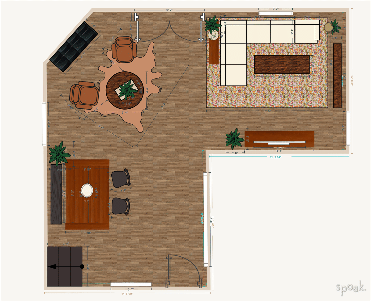 Laundry Room Floor Plan designed by Samantha Delozier