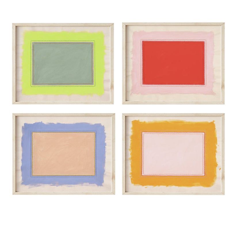 Contemporary Bright Color Field Art Prints, Framed - Set of 4 added by Laurel Browning
