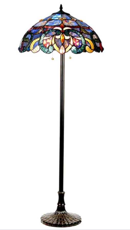 Nora Tiffany Style Floral Design 2-light Dark Antique Bronze Floor Lamp added by Ananya Ashok
