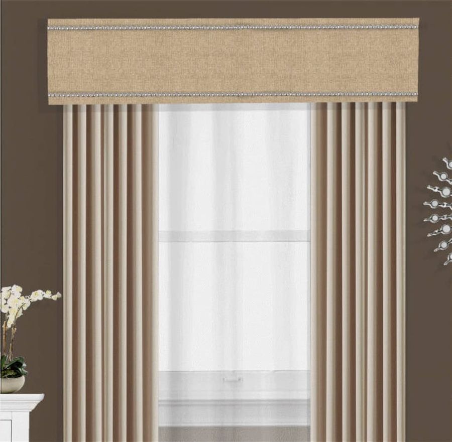 Valance Cornice Board Pelmet Box With Nail Head Window - Etsy added by Elizabeth Logan