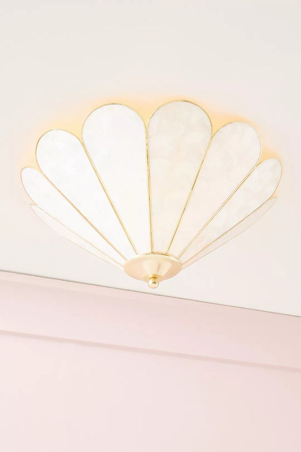 Daisy Capiz Flush Mount added by lauren willmington