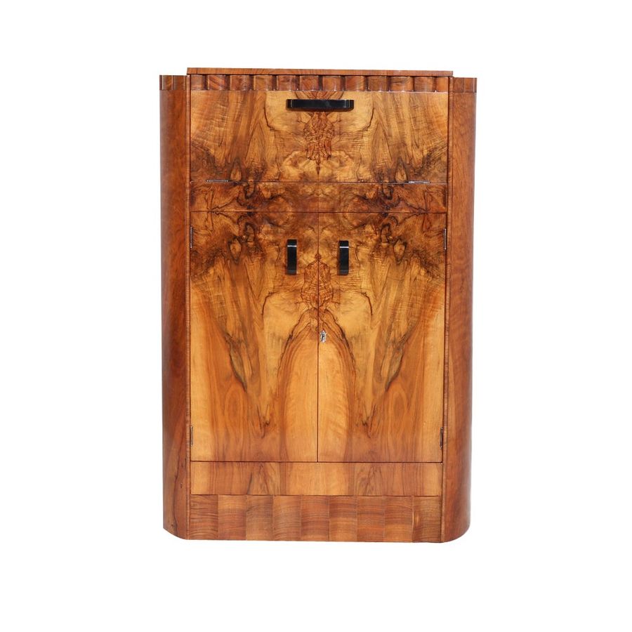 Art Deco Walnut Cocktail Cabinet added by Jo Church