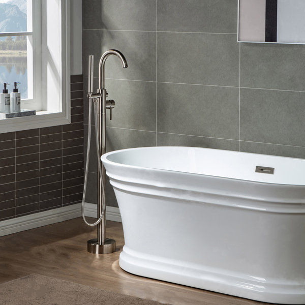 1 Handle Floor Clawfoot Tub Faucet with Diverter added by Natalia Romo