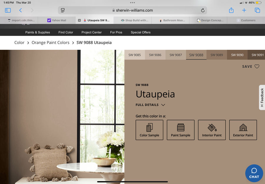 Utaupeia SW 9088 | Orange Paint Colors | Sherwin-Williams added by Betsy Ballard