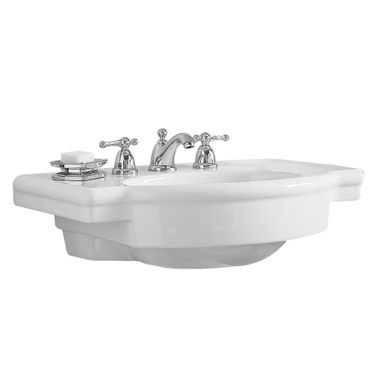 Pedestal Top Retrospect 27 x 19-3/4 Inch White 8 Inch Spread Fireclay added by Kelly Bromm