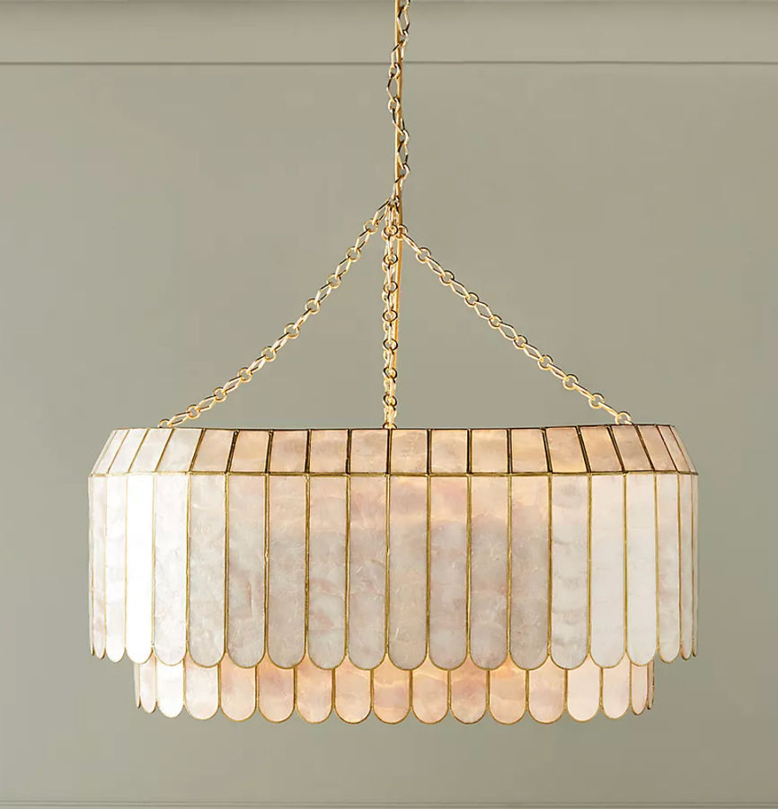 Madelyn Capiz Oval Faceted Chandelier added by Chesiree Katter