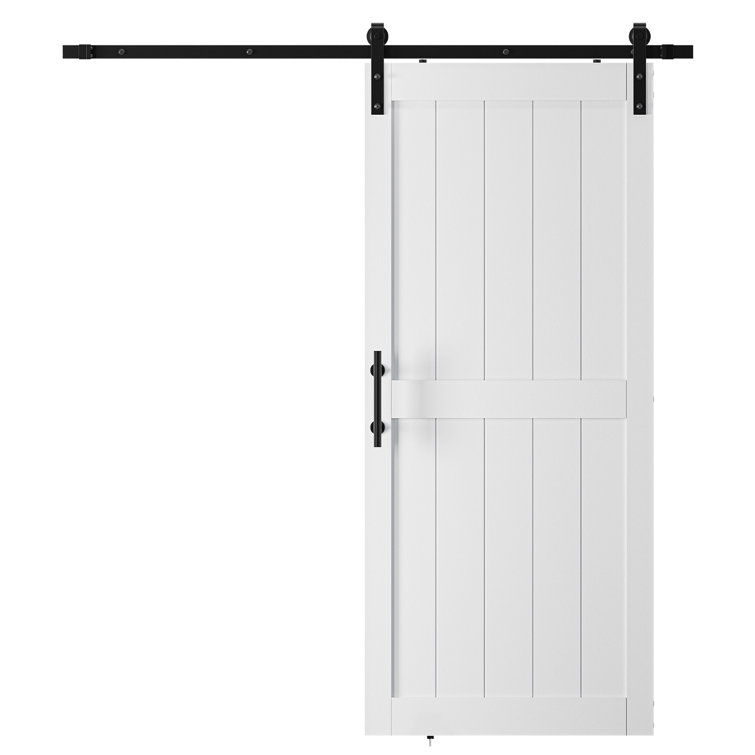 Manufactured Paneled Wood Barn Door with Installation Hardware added by Kelli French