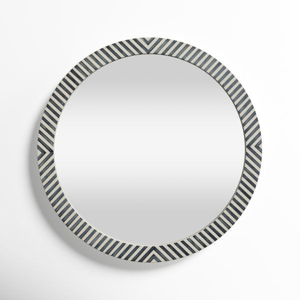 Simone Engineered Wood Round Wall Mirror added by Aliyah Gluckstadt