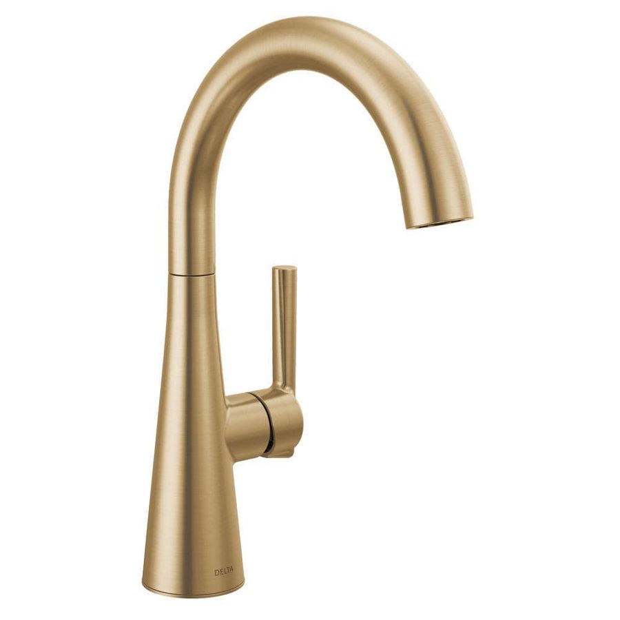 Delta Gold Single Handle Bar Faucet in Champagne Bronze 14882LF-CZ - The Home Depot added by Jayme Weaver