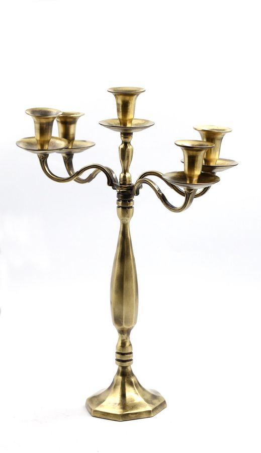Vintage Chandelier Candlesticks 5 Arms 2kg Solid Brass Candle - Etsy added by Spoak 