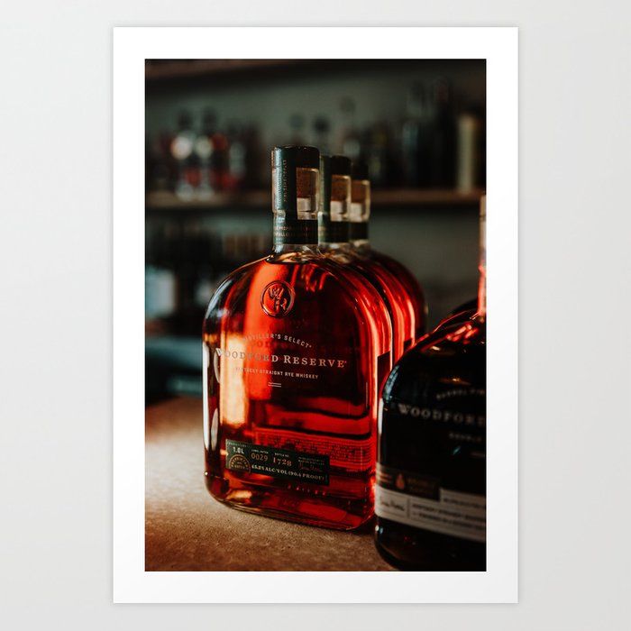 Woodford Reserve - Kentucky Rye Whiskey Art Print by Lauren Wessel added by Elevated by Elise LLC