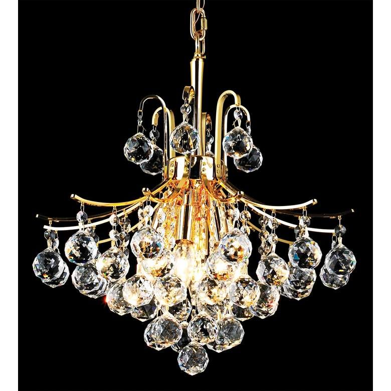 Elegant Lighting Toureg 16" Wide Gold 6-Light Crystal Chandelier added by Leslie Burns