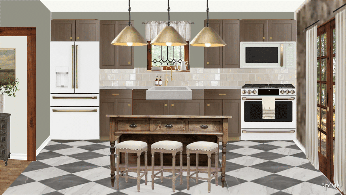 Farmhouse Kitchen + Living Room Ideas designed by Melanie Fenning
