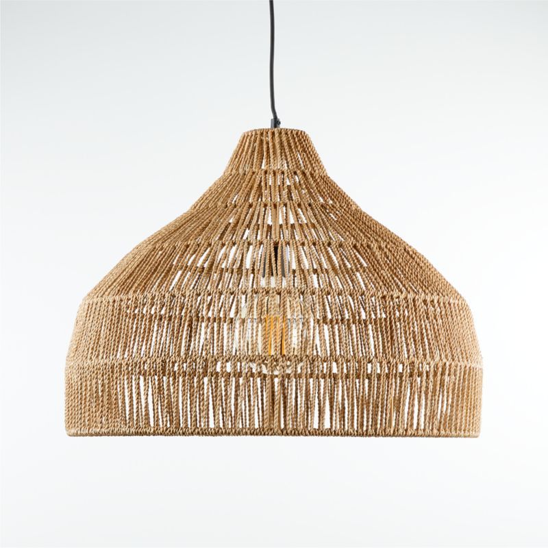Cabo Large Woven Pendant Light + Reviews | Crate & Barrel added by Nichole McKune