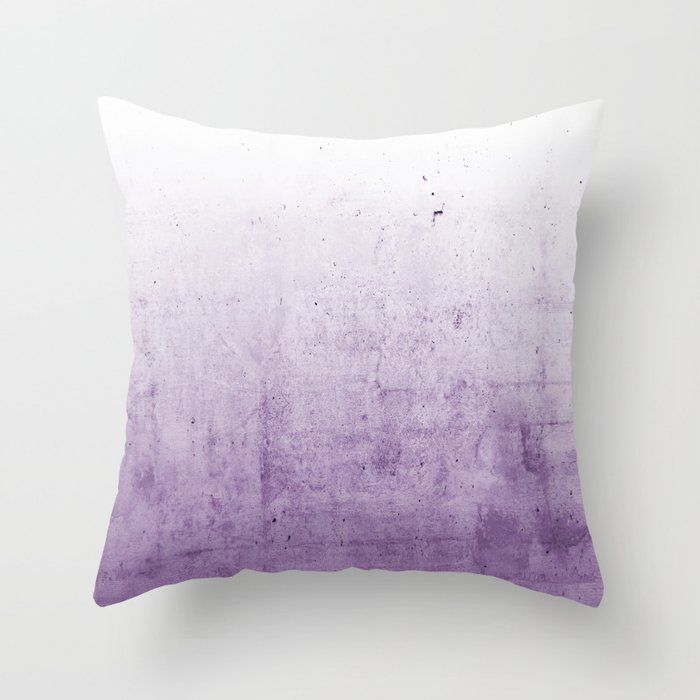 Radiant Orchid Purple Ombre Throw Pillow by cafelab added by Ashley Genard