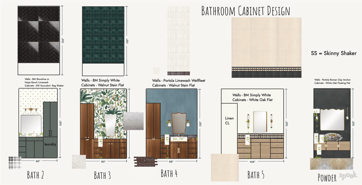 Bathroom Layout designed by Virginia Bennice
