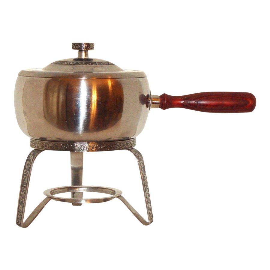 Vintage Greek Key Stainless Steel Pot added by Suga Lane / ABBY ESSIE STUDIOS