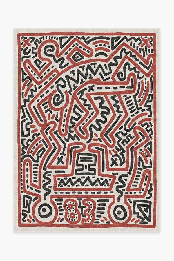 Keith Haring Funny Gallery Ivory & Red added by Storm Stover