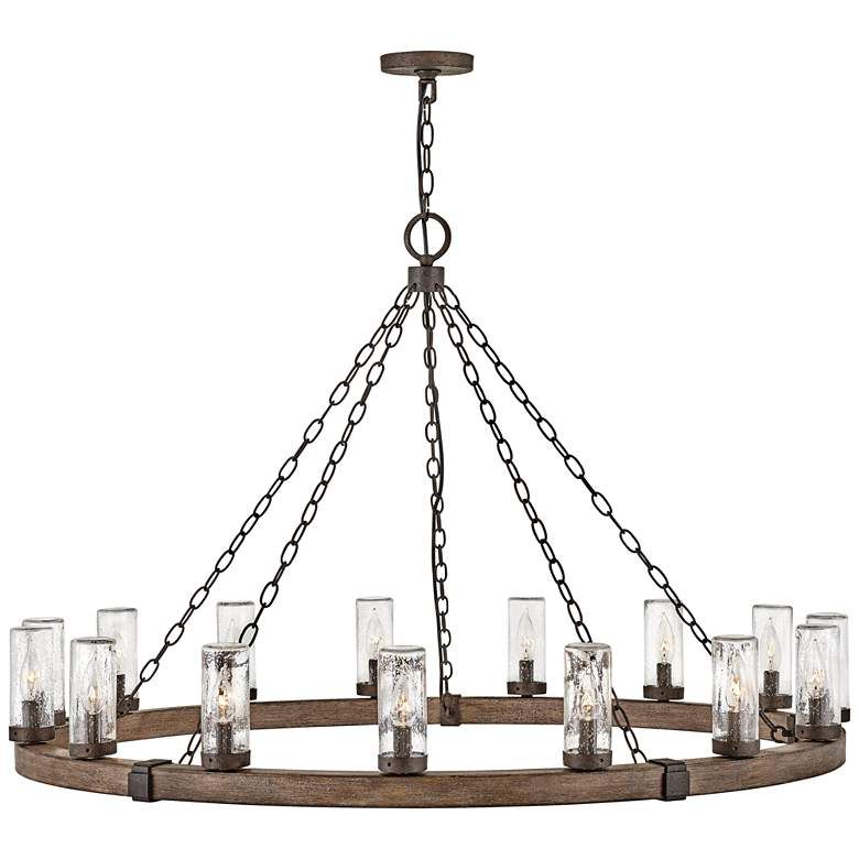 Hinkley Sawyer 46" Wide Sequoia Ring 15-Light Outdoor Chandelier - #84D58 | Lamps Plus added by Sandy Schargel Interiors
