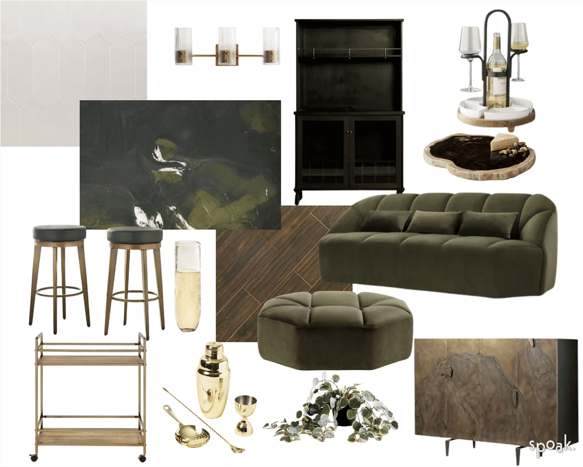 Kitchen + Living Room Inspiration designed by Samantha Rice