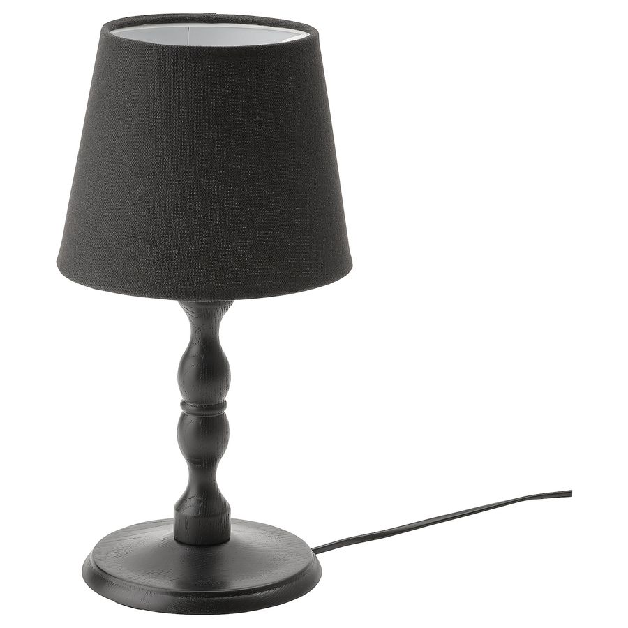KINNAHULT table lamp, black ash/black, 14" - IKEA added by Ruby C