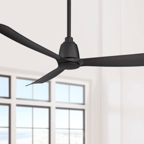 52" Fanimation Kute Black Damp Modern Ceiling Fan with Remote Control - #83T69 | Lamps Plus added by Rose Jacobsen