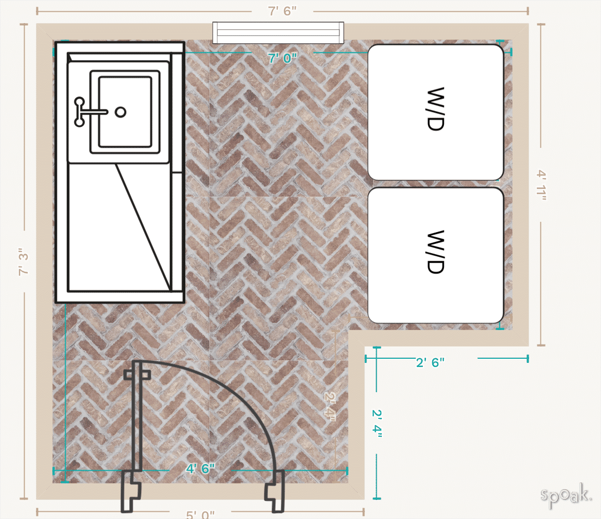 Bathroom Plan designed by Ashley Weaver