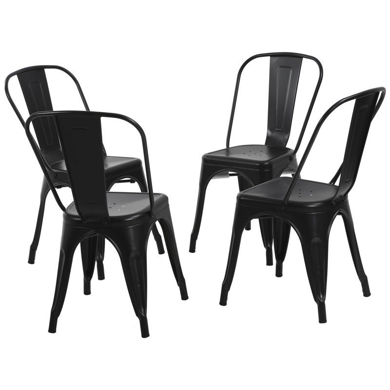 Perdomo Outdoor Stacking Dining Side Chair (Set of 4) added by Erica Ramon