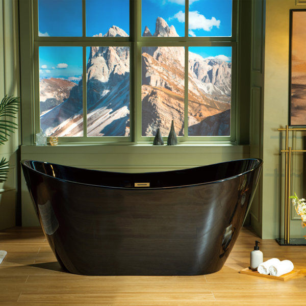 59" x 29" Freestanding Soaking Acrylic Bathtub added by Danielle Lambert