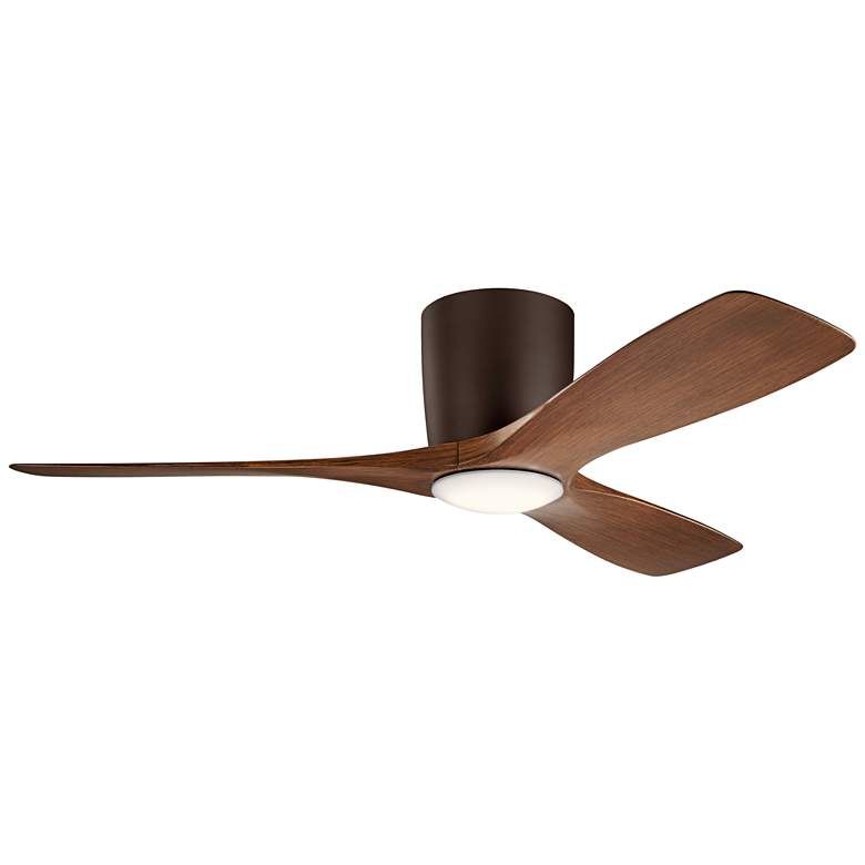 48" Kichler Volos Bronze Hugger LED Ceiling Fan with Wall Control added by Lydia Baker