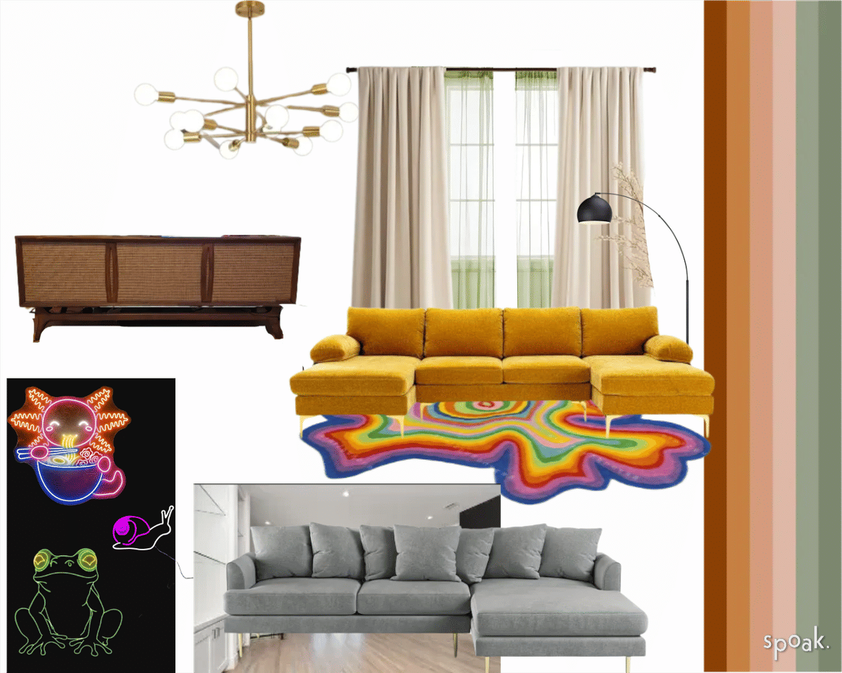 Kitchen + Living Room Inspo designed by Samantha Evans