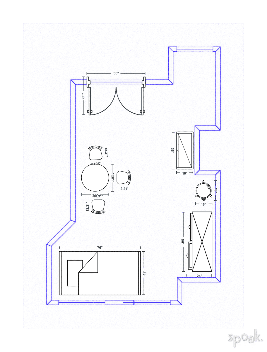 Nursery Floor Plan designed by Polina Melamed