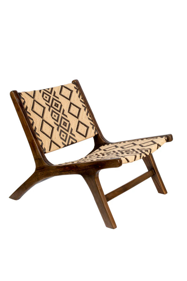 Tribal Pattern Lounge Chair | Dutchbone Landa added by kristin cavender