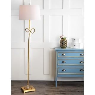 SAFAVIEH Lighting 67-inch Liana Gold Metal Crystal LED Floor Lamp - 17" x 17" x 66.5" - Bed Bath & Beyond - 13434986 added by Minette Galindo