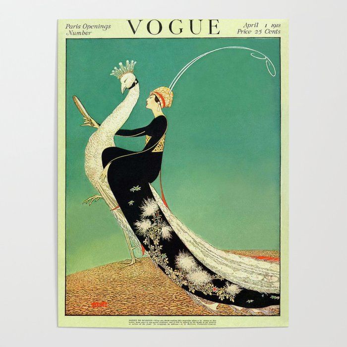 Vintage Magazine Cover - Peacock Poster by KOOVOX added by Danyale McCurdy-McKinnon, PhD